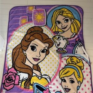 Disney Plush Throw Blanket - Purple, Pink, Black